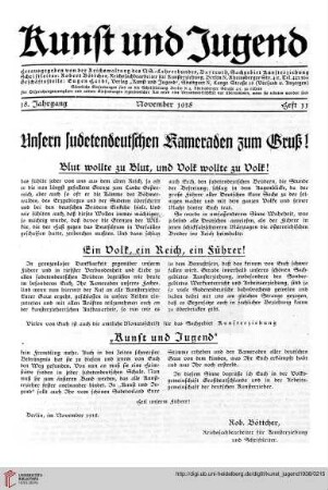 N.F. 18.1938: Unseren sudetendeutschen Kameraden zum Gruß!