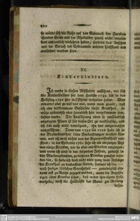 XI. Kinderblattern