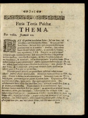Feria Tertia Paschae.