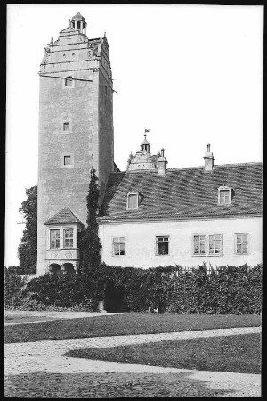 Strehla. Im Schlosshof