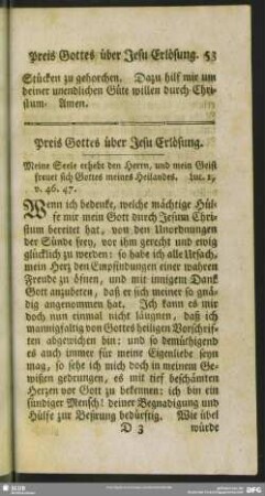 Preis Gottes über Jesu Erlösung