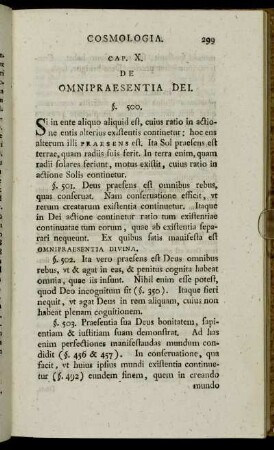 Cap. X. De Omnipraesentia Dei