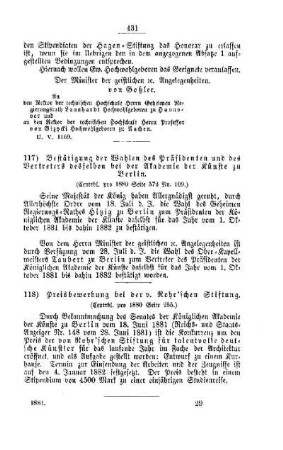 Preisbewerbung bei der v. Rohr`schen Stiftung : [II. Universitäten, technische Hochschulen, Akademien etc.]