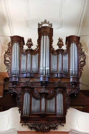 Frankreich. Alsace. Haut Rhin. Lautenbach. Kirche Saint Michel et Gangolphe. Orgel