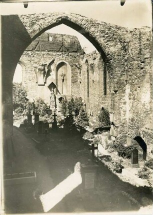 Bautzen. Ruine der Nikolaikirche. Inneres vom Chor aus