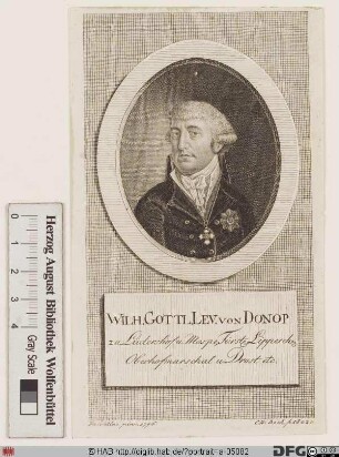 Bildnis Wilhelm Gottlieb Levin Frhr. von Donop