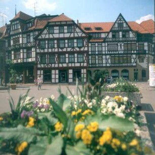 Schmalkalden. Fachwerkhäuser am Altmarkt