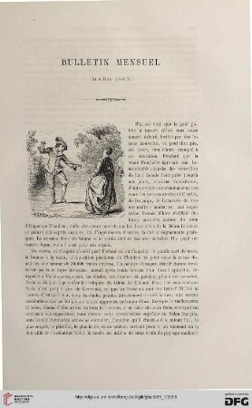 Bulletin mensuel: Mars 1865