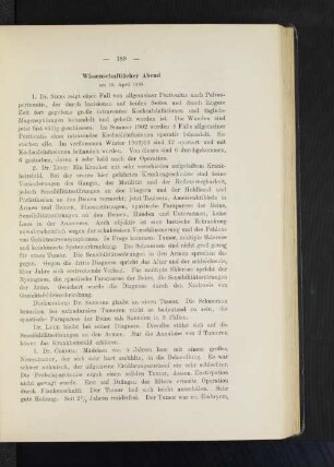 Wissenschaftlicher Abend am 18. April 1903.