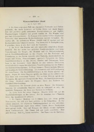 Wissenschaftlicher Abend am 18. April 1903.