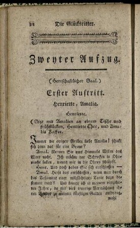Erster Auftritt. - Eilfter Auftritt.