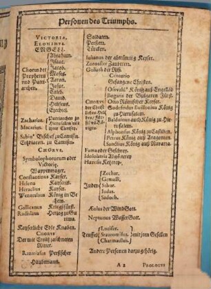 Triumph Deß Sighafften vnd glorwürdigen Creutz : In welchem Figuren auß H. Schrifft, Historien, vnd auff vnderschiedliche Zeit, so wol durch das Creutz selber als durch das blosse Zeichen geschehne Wunderwerck repraesentiert werden. Angestellt, Vnnd gehalten zu Ingolstatt, in dem October.