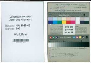 Entnazifizierung Peter Wolff , geb. 19.08.1900 (Arbeiter)