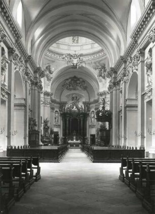 Fulda, Dom : Fulda. Dom. Inneres nach Westen