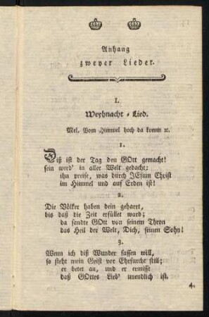 13-16, Anhang zweyer Lieder