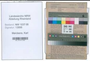 Entnazifizierung Karl Merckens , geb. 22.06.1888 ()
