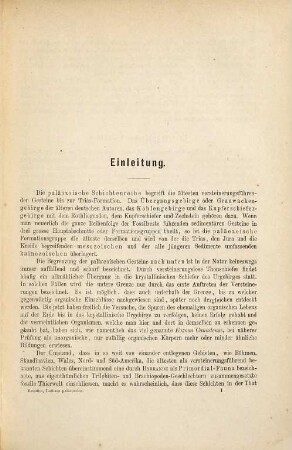 Lethaea geognostica oder Beschreibung und Abbildung der für die Gebirgsformationen bezeichnendsten Versteinerungen, 1,1,1. Lethaea palaeozoica ; Textband, 1. Lfg.