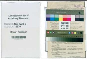 Entnazifizierung Friedrich Bauer , geb. 20.11.1897 (Rohrleger)