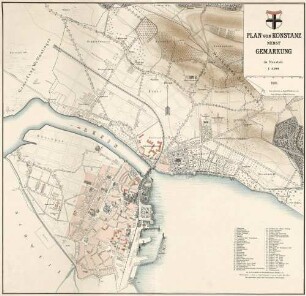 Plan von Konstanz nebst Gemarkung