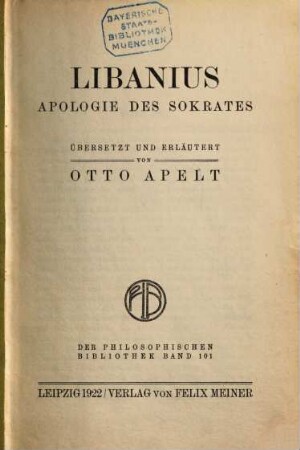 Apologie des Sokrates