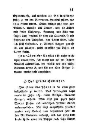 3) Der Friedrichswerder
