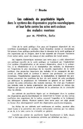 307-312, 1. Étude