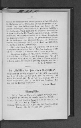 Biographisches.