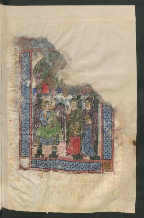 Illustration f. 106,1 verso: Die heiligen Frauen am leeren Grab