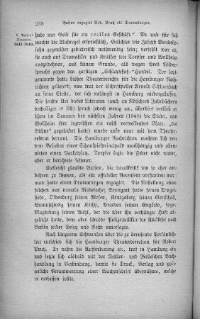 Baison engagirt Rob. Prutz als Dramaturgen.
