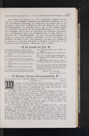 Theodor Storms Stimmungskunst