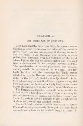 Chapter X. The earth and its beginning