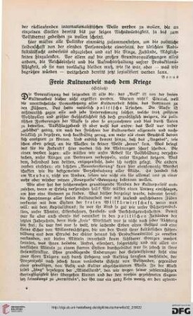 32: Freie Kulturarbeit nach dem Kriege, [2]