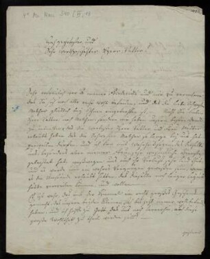Brief von Wilhelm Boettner an Wilhelm Wille