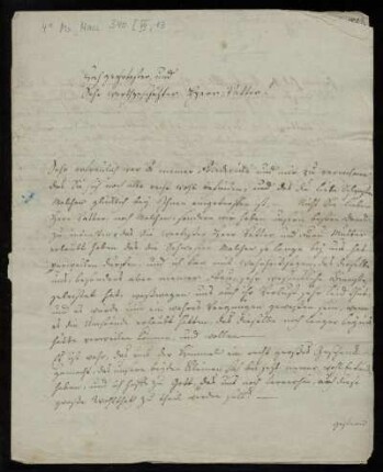 Brief von Wilhelm Boettner an Wilhelm Wille