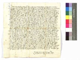 Schreiben Dietrich von Berlichingen an Bischof von Würzburg.