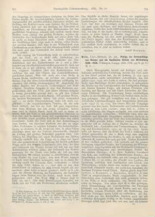 274-277 [Rezension] Wille, Jak., Philipp der Grossmüthige von Hessen und die Restitution Ulrichs von Wirtemberg 1526-1535