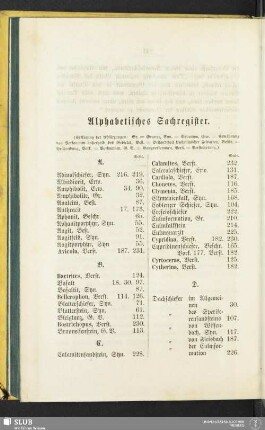 Alphabetisches Sachregister