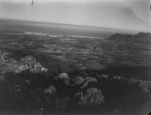 Kapstadt : Blick von einem erhöhtem Punkt aus auf die Stadt Kapstadt