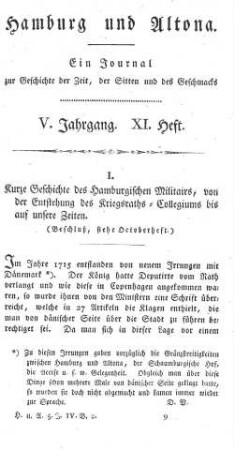 V. Jahrgang. XI. Heft