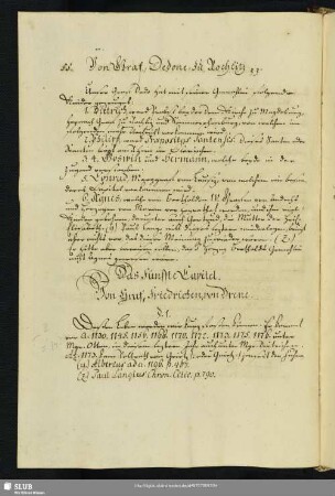 5. Capitel. Von Graf Friedrichen von Brene.