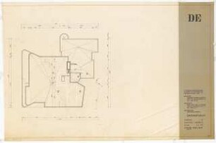 Wohnungsbau, 7 Eigentumswohnungen, Freiwaldauer Weg, Berlin-Lichterfelde: Dachaufsicht 1:50