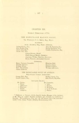 Chapter XII. Bombay directory -1792