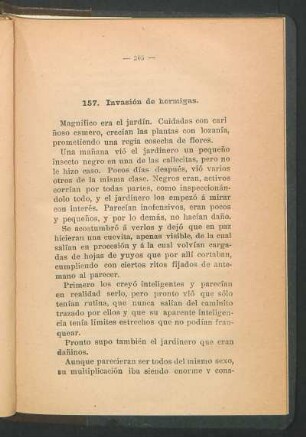 157. Invasión de hormigas.
