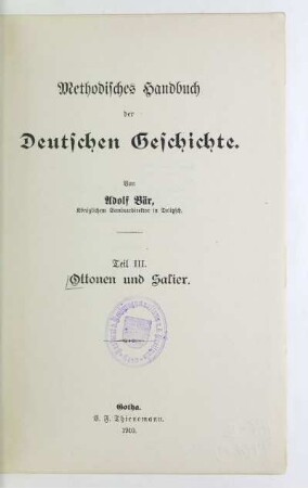 Teil 3: Ottonen und Salier