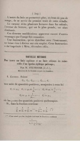 Nouvelle méthode.