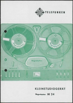 Werbeprospekt: Telefunken Kleinstudiogerät Magnetophon M 24