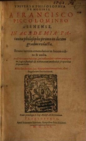 Universa philosophia de moribus