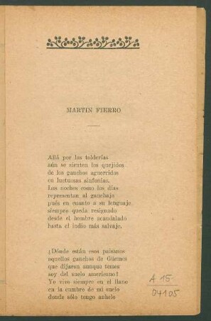Martín Fierro