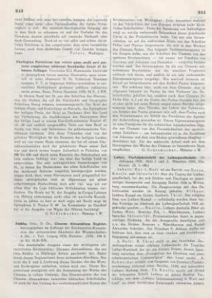 243 [Rezension] Florilegium Patristicum ; 41.Monumenta historiam et geographiam Terrae Sanctae illustrantia