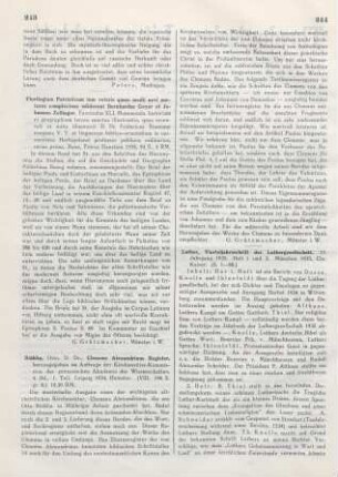 243 [Rezension] Florilegium Patristicum ; 41.Monumenta historiam et geographiam Terrae Sanctae illustrantia